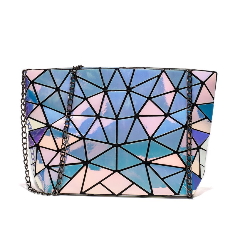 Sac à main géométrique pour femmes, petit sac à bandoulière simple, fourre-tout pliable, fourre-tout pour dames,: Colorful