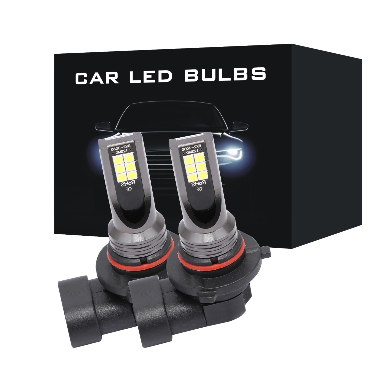 2 uds 9005 HB3 bombillas LED superbrillantes H4 H7 H1 H11 H8 H9 9006 HB4 luz antiniebla de coche luz de giro lámpara de conducción blanco ámbar azul