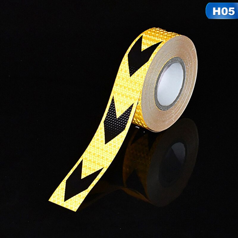 5cm*100cm Car Reflective Tape Decoration Stickers Car Warning Safety Reflection Tape Film Auto Reflector Sticker On Car Styling: 5