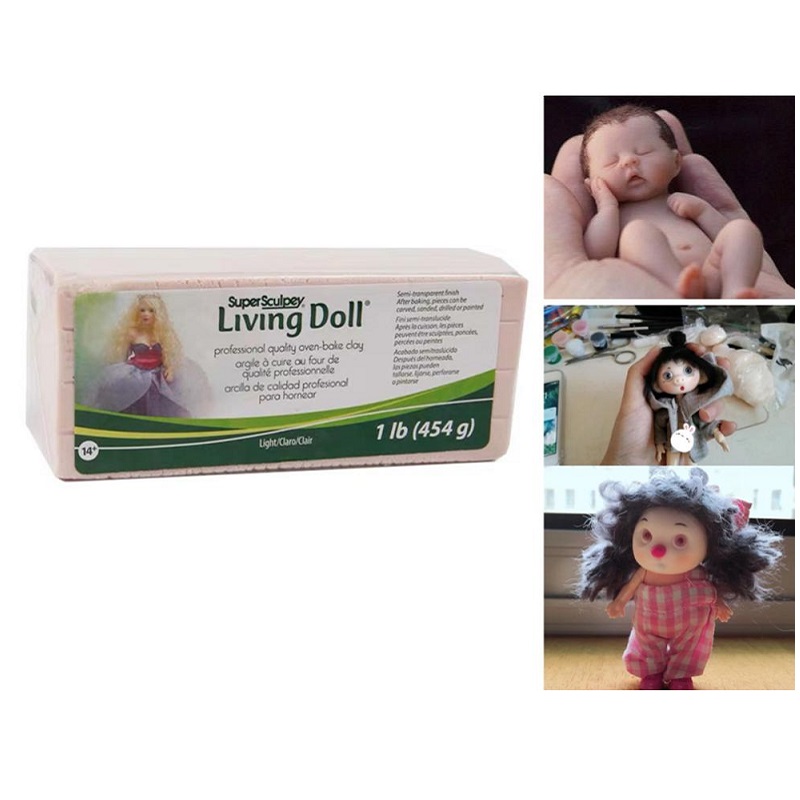 1 PC. 1LB/454g 0.5LB/227g Sculpey Living Doll Klei Baby Pop Speciale Huidskleur Premo Professionele Zachte keramiek Sculptuur