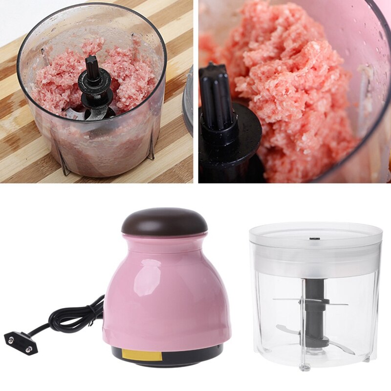 EAS-300W Eu Plug Mini Electric Meat Grinder Food Processor Vegetable Fruit Blender Chopper 600Ml-Eu Plug