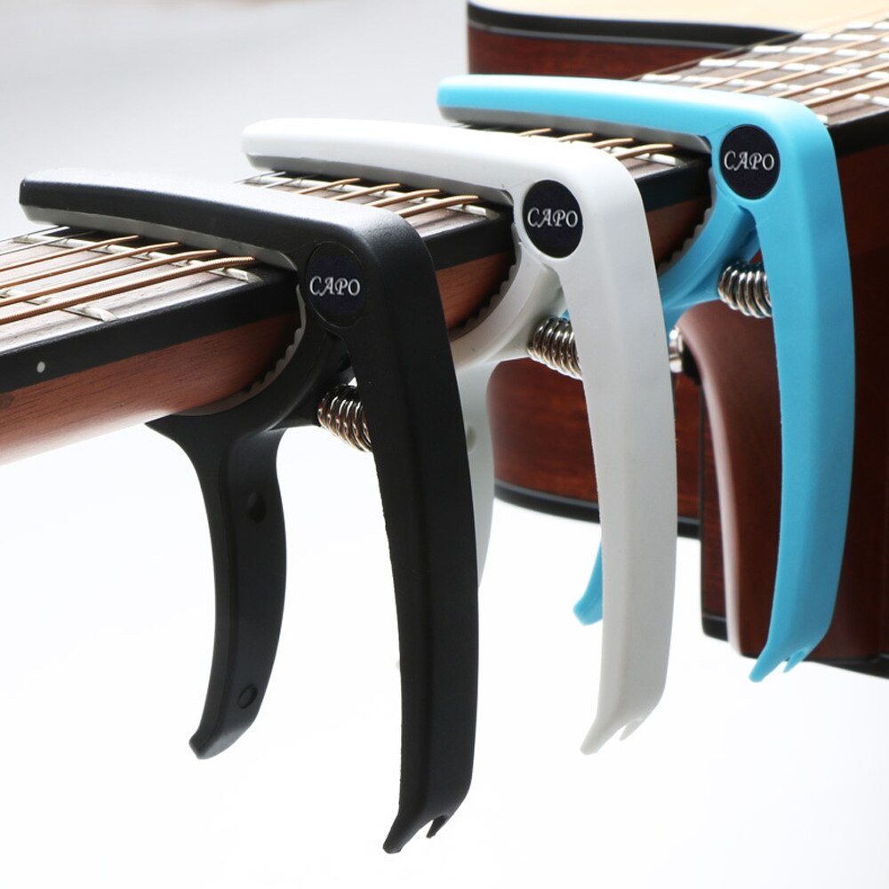 Plastic Gitaar Capo Voor 6 Snarige Akoestische Elektrische Gitaar Capotraste Ukulele Tuning Klem