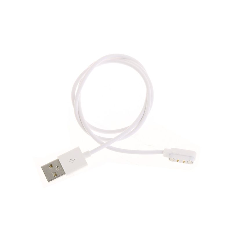 Câble de Charge magnétique pour montre intelligente avec prise magnétique pour 2 broches Distances 4mm noir nouveaux câbles de chargeur de puissance