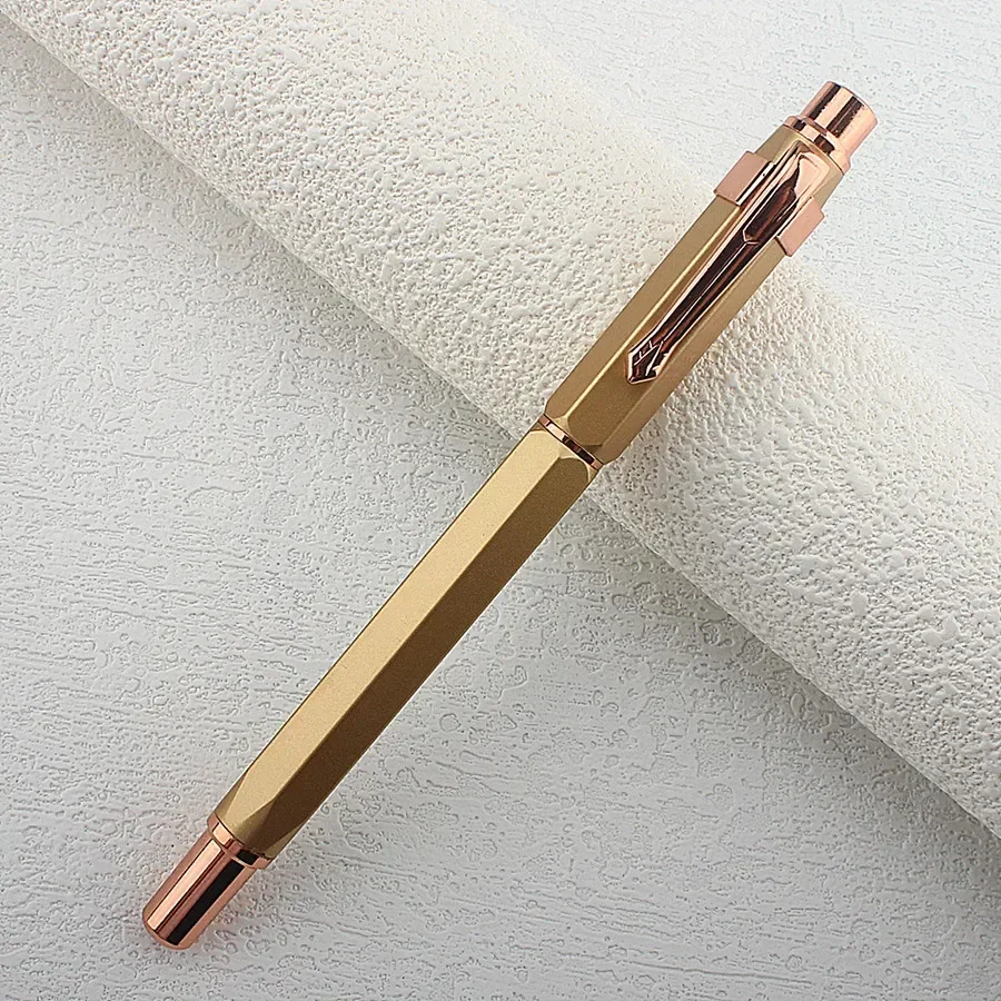 Pluma estilográfica de lujo para estudiantes, bolígrafos elegantes EF de 9189 MM, Punta extrafina, bolígrafos de escritura, papelería, suministros escolares de oficina, 0,38: BLANCO