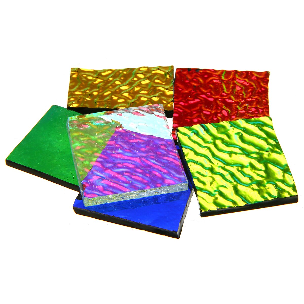 28 g/zak COE90 Dichroic Glas Mix Kleur & Vormen Fusing in Glas Magnetron Oven Accessoires voor DIY Glazen Sieraden Decoratie