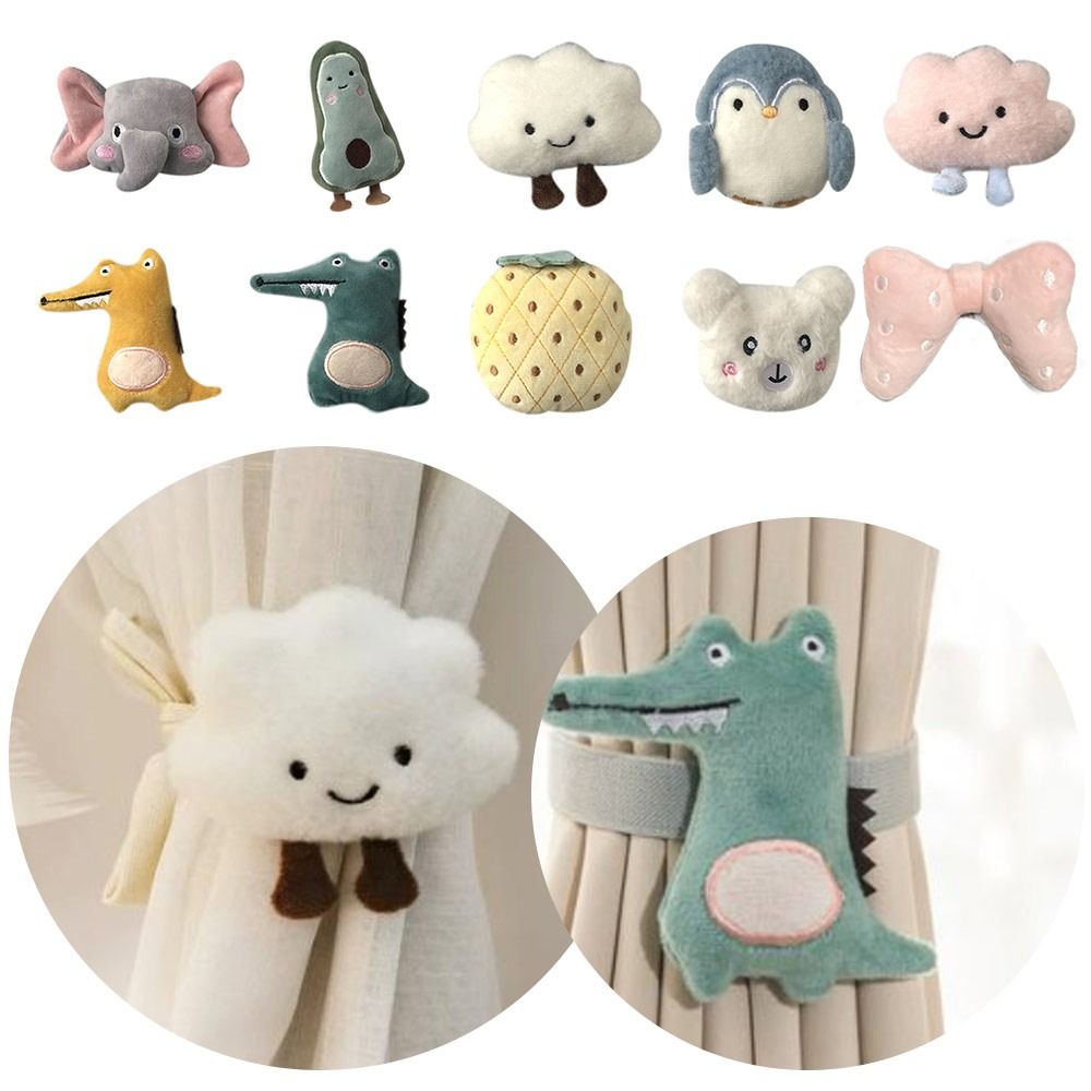 Elastische Wolke Vorhang Raff halter Vorhang Seil halter Haken binden zurück Cartoon Pinguin Bogen Vorhang Binde gurt Kinderzimmer Dekor