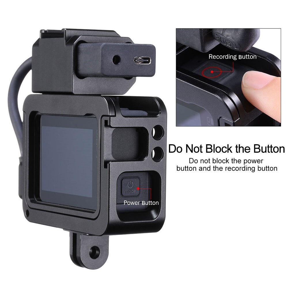 ULANZI V3 Pro Dual Cold Shoe Gopro Cage Protective Housing Case For GoPro Hero 7 6 5 Frame Shell For Video Vlog Fill Light Mic