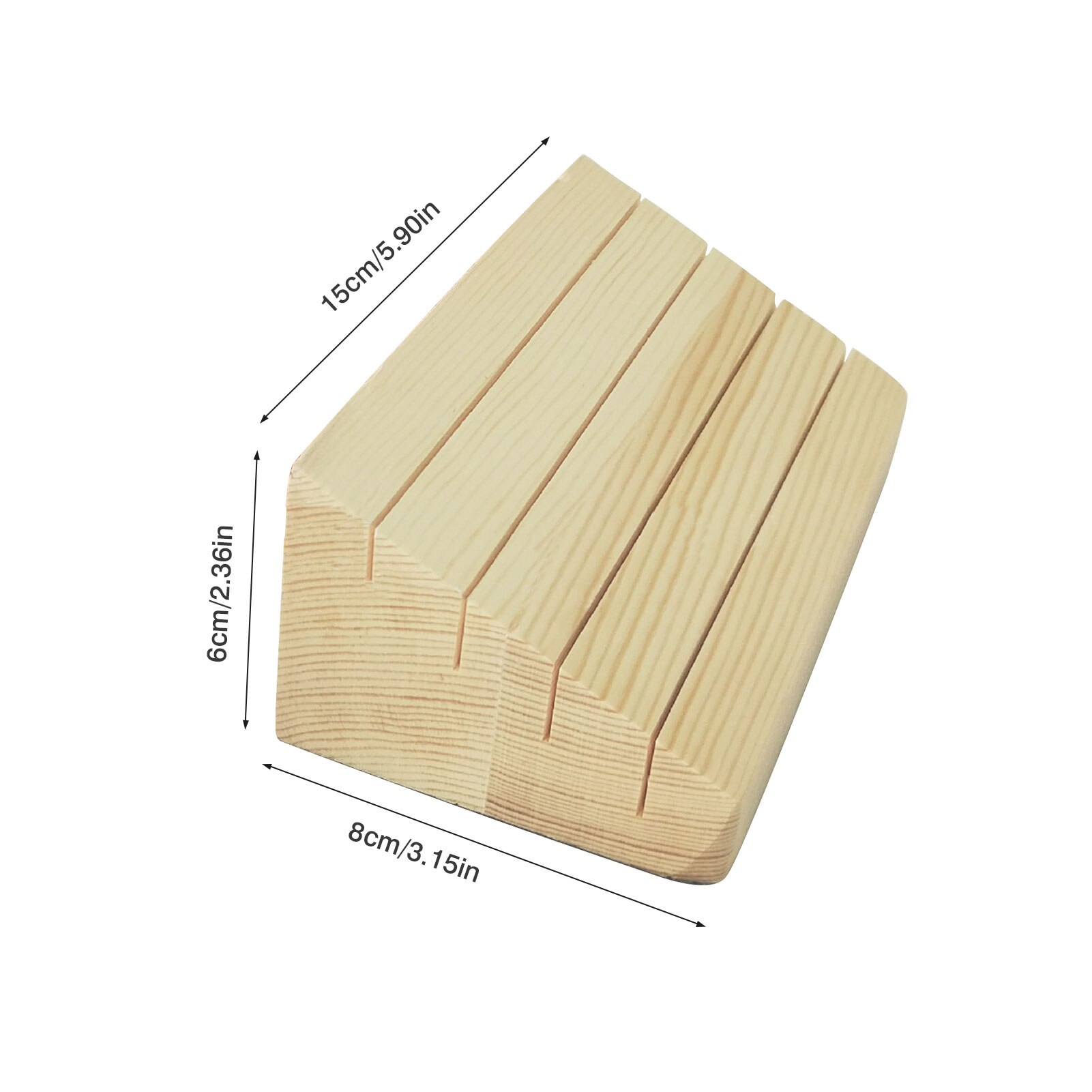 Wooden Playing Card Holder Hands-free Poker Cards Display Stand Game Organizer Base