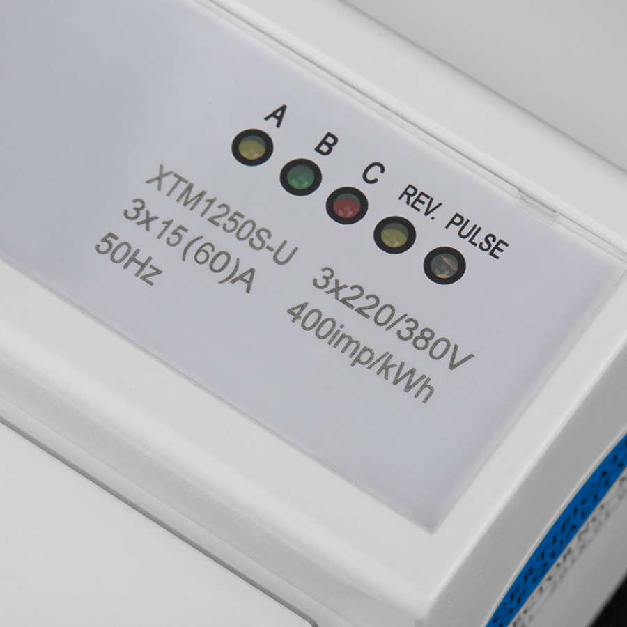 Electric counter on DIN rail durable 1 pc Digital three-phase 4-wire counter 7P Electric meter on DIN rail Electronic counter
