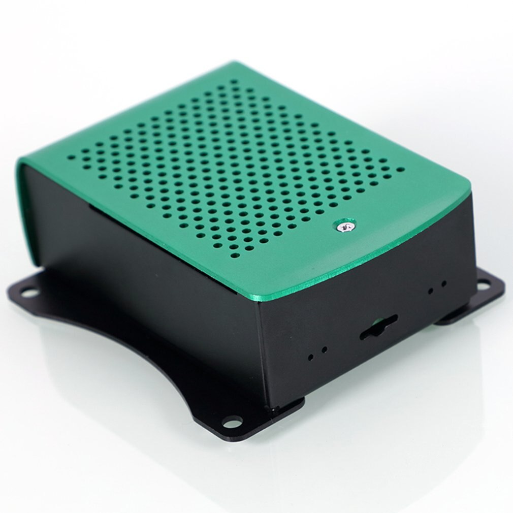 For Raspberry Pi 2 3 Model B Plus Aluminum Silver Green Black Case Metal Enclosure RPI 2 3 Box Compatible