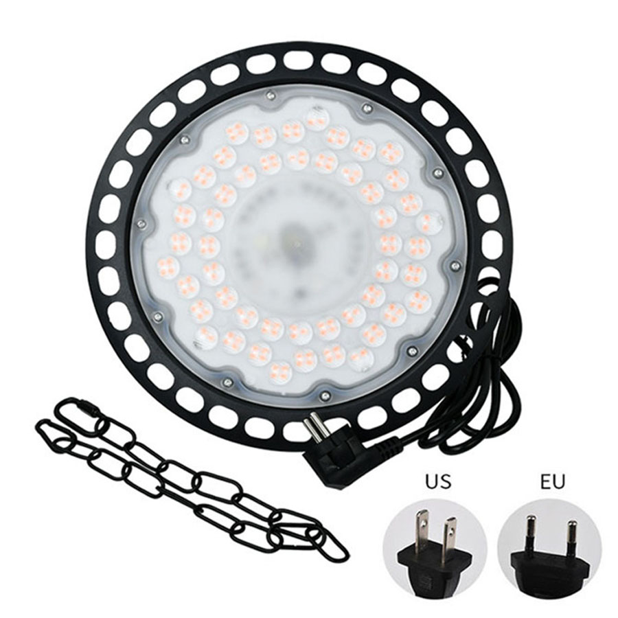 Lampe LED étanche pour grande hauteur 100/200W, éclairage très lumineux avec prise, idéal pour un Garage, une salle de sport, un atelier ou un entrepôt Commercial