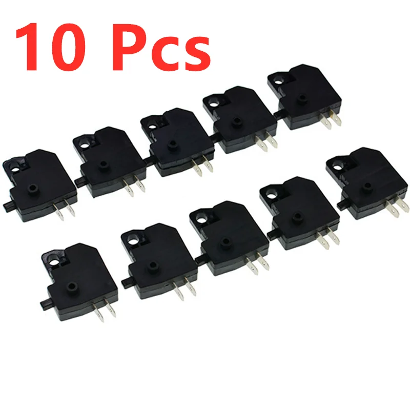 10 Uds. Interruptor Universal para motocicleta, parada de freno delantero derecho/izquierdo como freno de disco de coche eléctrico, accesorios de interruptor de Control de manillar