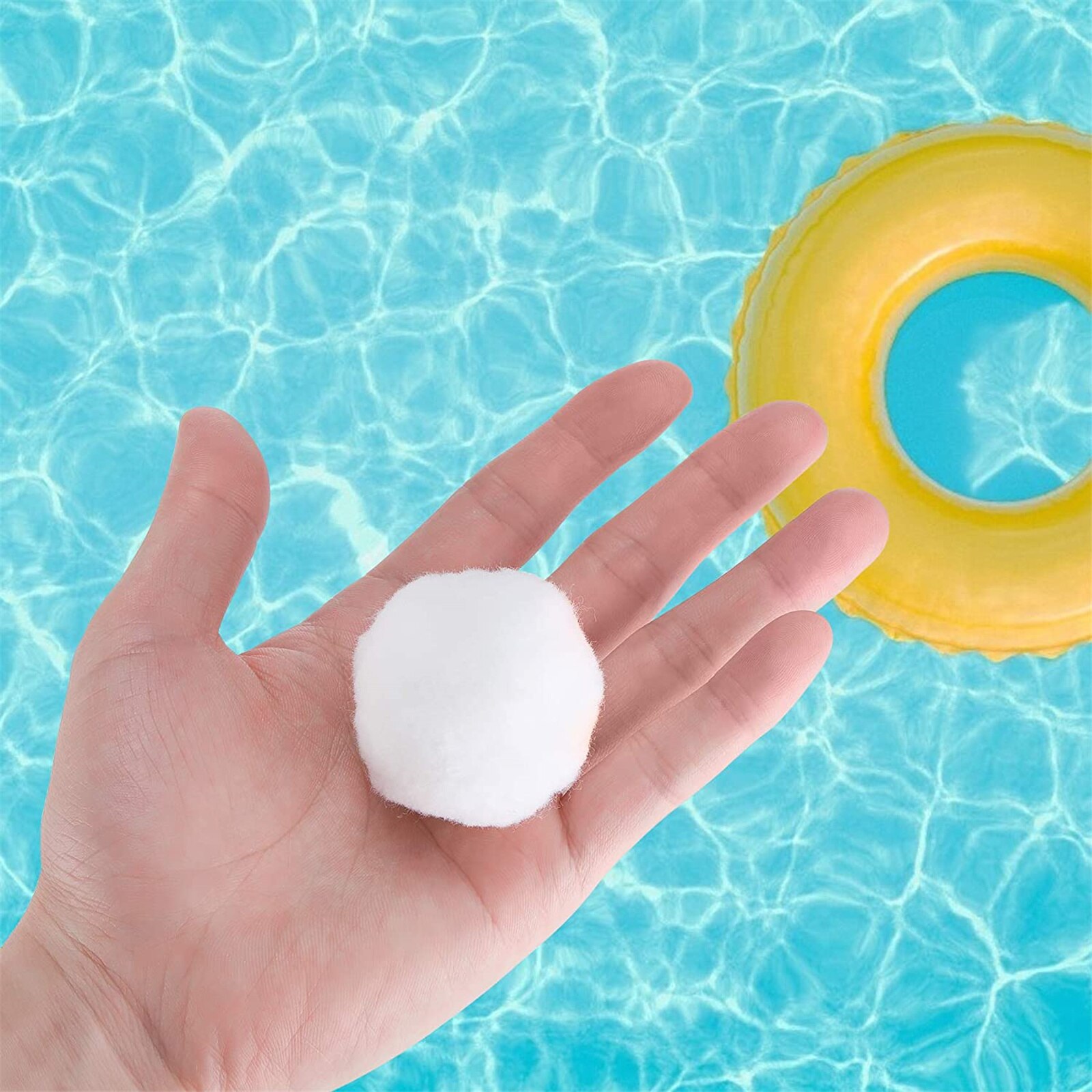 Bolas de filtro de piscina forte adsorção prática fibra filtro meios reutilizáveis para piscina aquário tanque de peixes ferramentas de limpeza