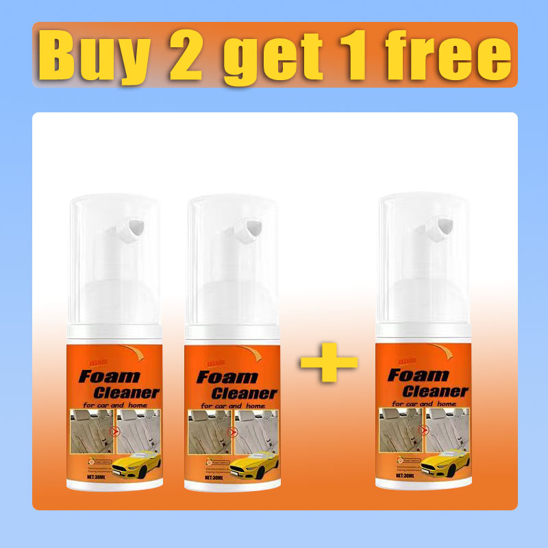 Nettoyant en mousse pour voiture, produits de nettoyage pour intérieur de véhicule, Spray en mousse pour le nettoyage de la maison et de la voiture: YELLOW