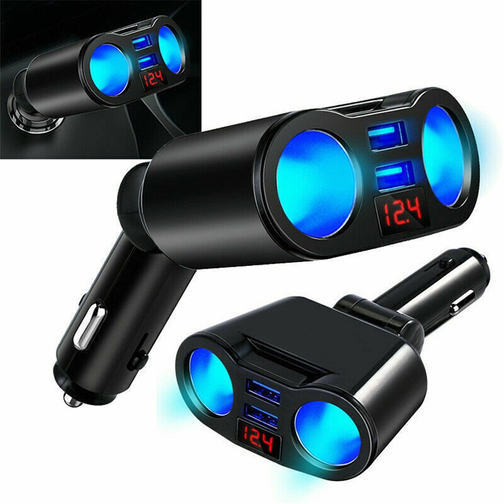 Dual-usb-autoladegerät,  dc 12v 3.1a zigarettenanzünder-adapter, kfz-handyladegerät