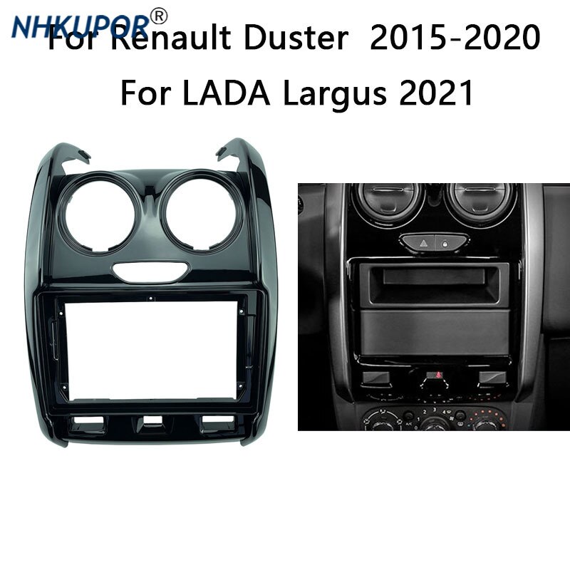 Android Autoradio Frame Kit Voor Renault Duster Auto Stereo Center Console Houder Fascia Trim Bezel Faceplate