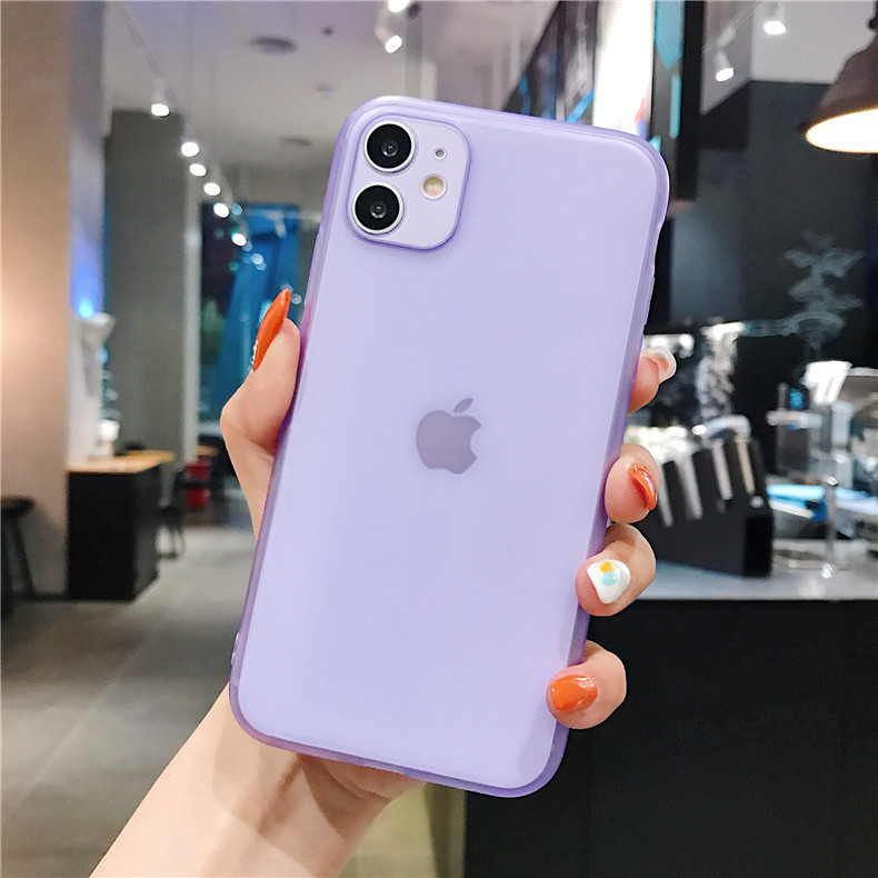 PP Mat iPhone 11 Pro Max Cover - Øje-beskyttelse - Glat Touch: Tpu / Lilla