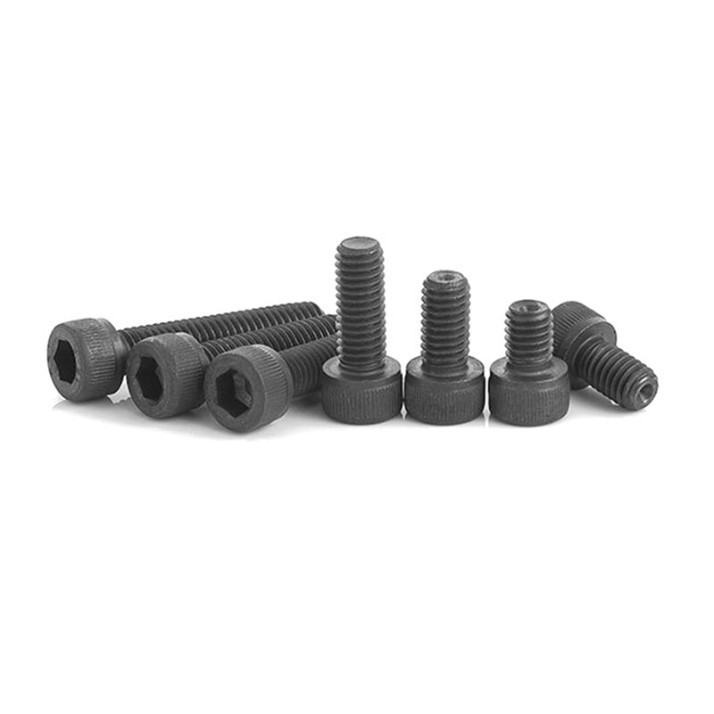 20PCS Grade 12.9 M3x6 M3x8 M3x10 Allen socket head screw Hexagon Socket Head Screw Black Nickel plated Allen socket head screw