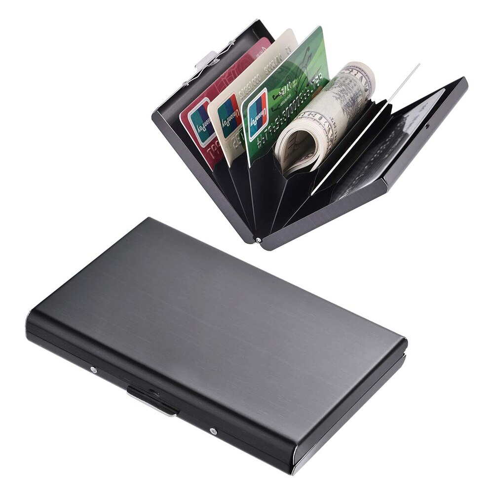 Rvs Credit Kaarthouder Anti-Diefstal Rfid Portemonnee Metalen Card Case