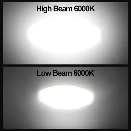 1Pc 10000lm H4 Led Lamp Motorfiets Moto Ba20d Koplamp Lamp Ip68 Csp Lens Geel Wit Lamp Scooter Accessoires Mist Licht: Ijsblauw / H4