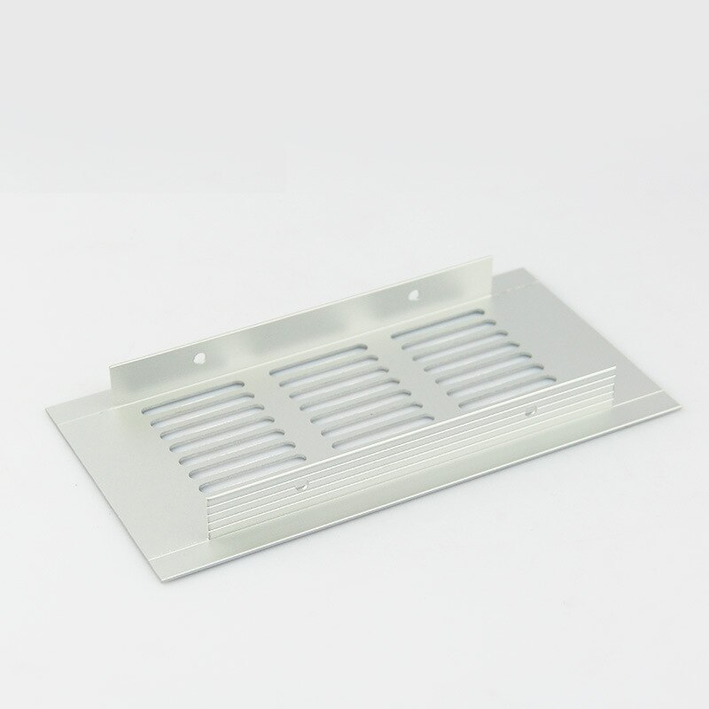 4PCS Premintehdw 100mm Width Aluminum Air Vent Ventilator Grille Closet Shoe Cabinet Air Conditioner Grille