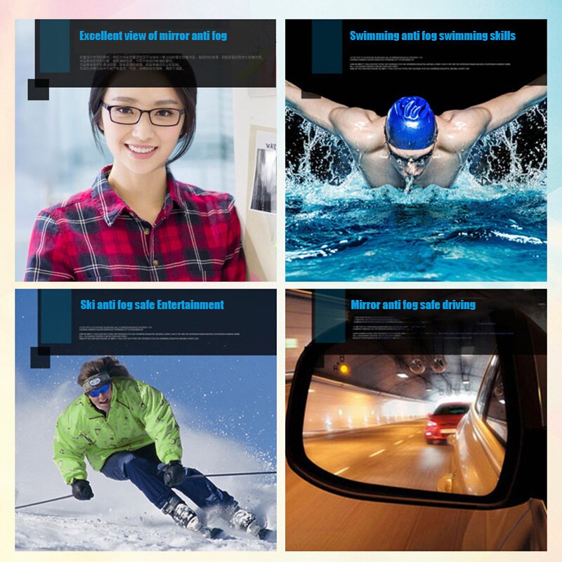 Anti Fog Agent for Swim Goggles Glasses Snorkel Mask Ski Masks Antifogging Spray Mist SER88