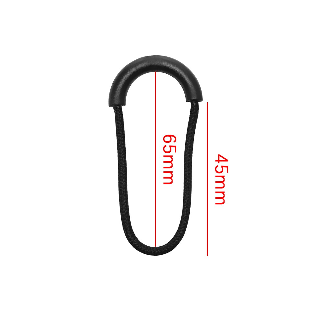 5pcs Zipper Puller End Fit Rope Tag Fixer Zip Cord Tab Replacement Clip Travel Bag Suitcase Clip Buckle Rope Pullers