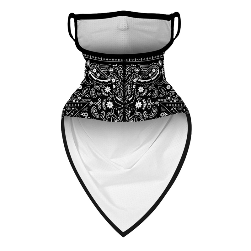 Bufanda para hombre y mujer, Bandana con elásticos, pasamontañas de cuello para la cara, bufanda fina con estampado Digital a prueba de viento