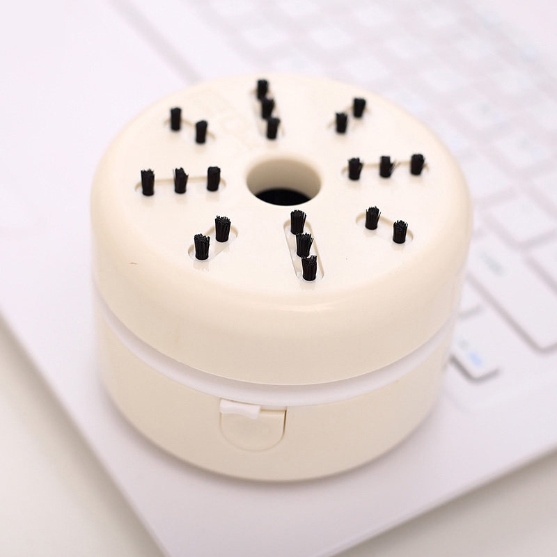 Deli Desk Set Portable Desktop Cleaner Mini Desk Vacuum Cleaner for School Classroom Office Office School Supplies