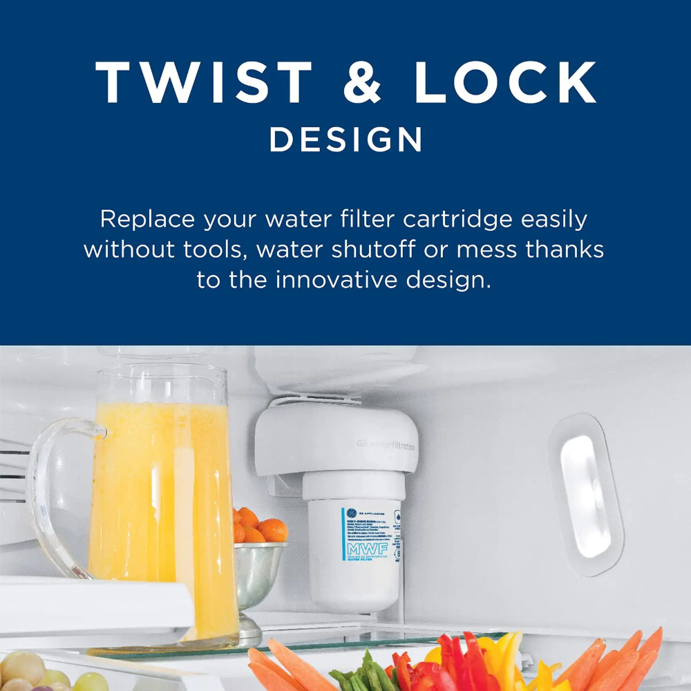 Replace For GE MWF Refrigerator Water Filter For MFF MWFP MWFA MWFAP MWFINT GWF FMG(1-5 Pack)