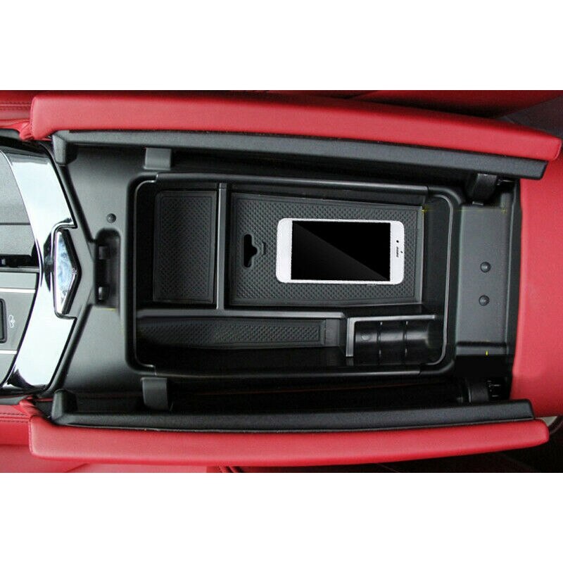 Car Center Console Armrest Storage Box Organizer Tray for Maserati Ghibli