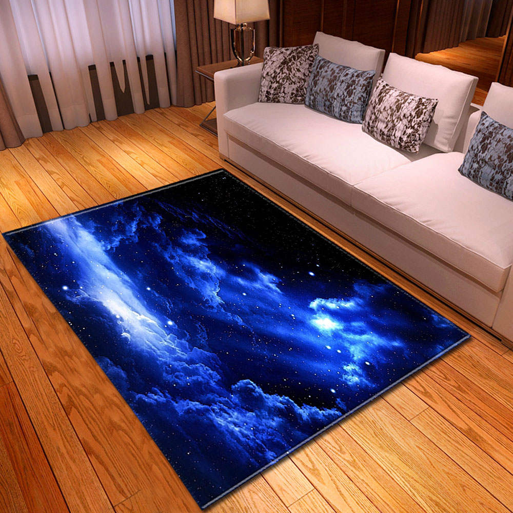 Nordic 3d universe galaxy space tæpper boligindretning sengebords tæpper bløde flannel spisebordstæpper og tæpper til stuen: Nr. -5 / 115 x 160cm