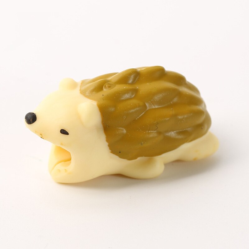 1pc Cute Animal Bite USB Cable Protector Desktop Organizer Kawaii Stationery Home Office Supplies Desk Accessories: A