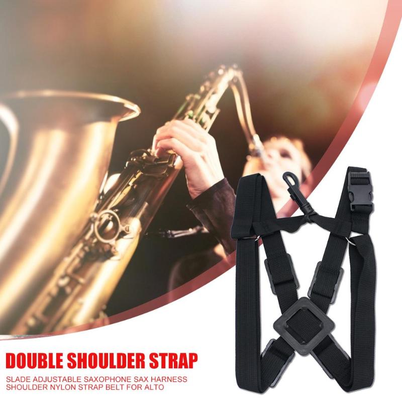 adjustable Alto Tenor Soprano Saxophone Harness Oxford Cloth Sax Shoulder Strap Belts