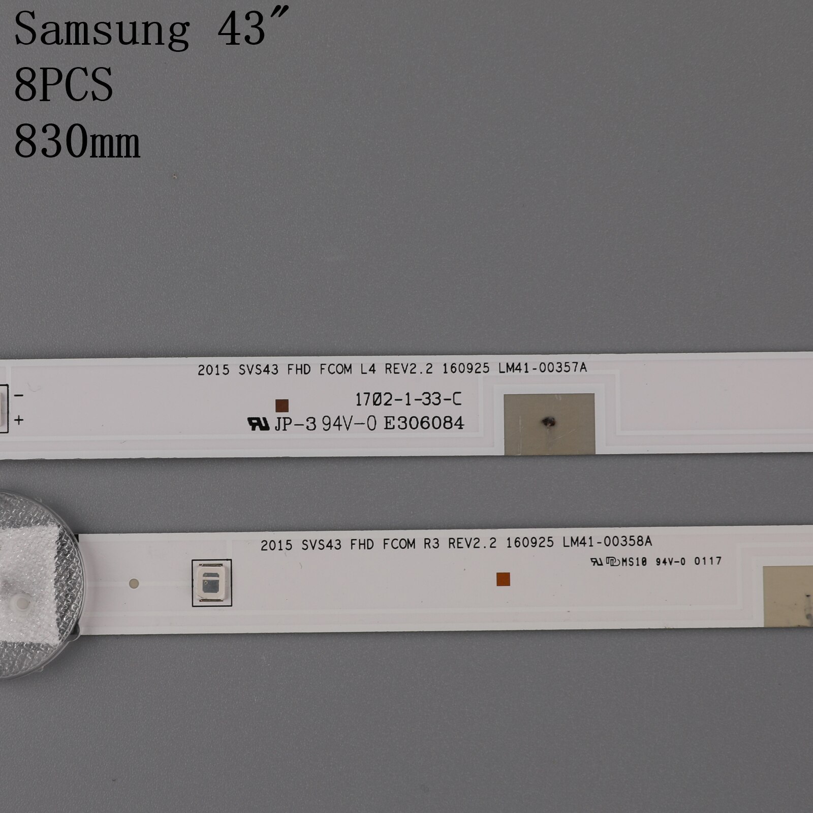 LED backlight strip 7 lamp for Sa ms ung 43"TV SVS43 FCOM FHD DOE B UA43J51SW UN43J5000 CY-JJ043BGAV1H Un43j5200 N43J5300af