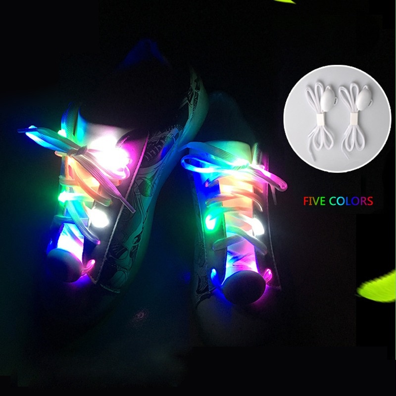Party Skating Charming LED Flash Light Up Glow Shoelaces Shoestrings Luminous In The Dark Athletic Sport Boots Shoes Laces