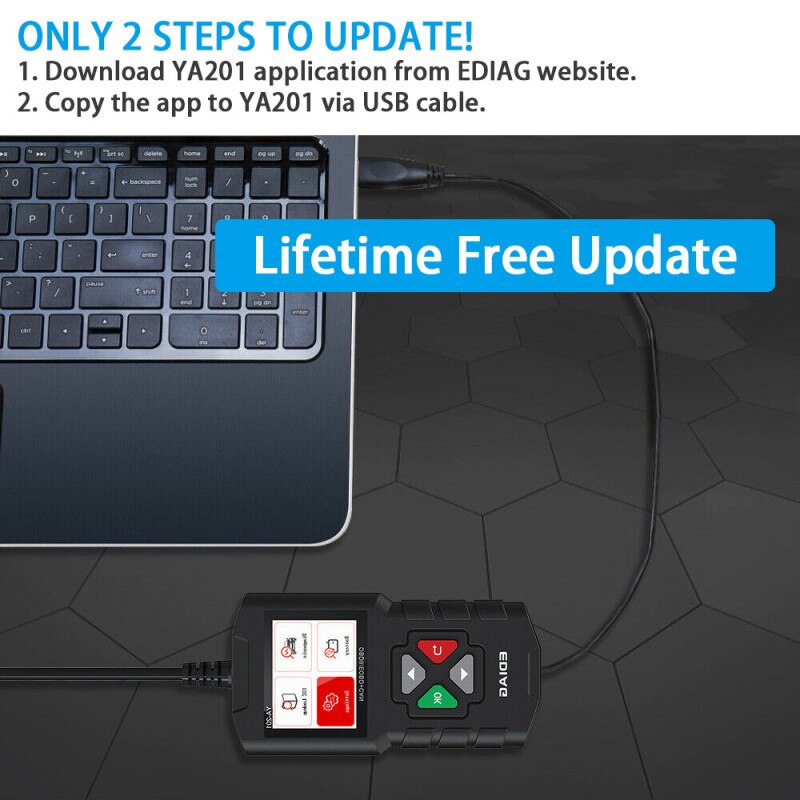 Launch YA201 OBD2 Automotive Scanner Fault Code Reader with Multi-language Car Diagnostic Tool Auto Scanner Car Repair Tools