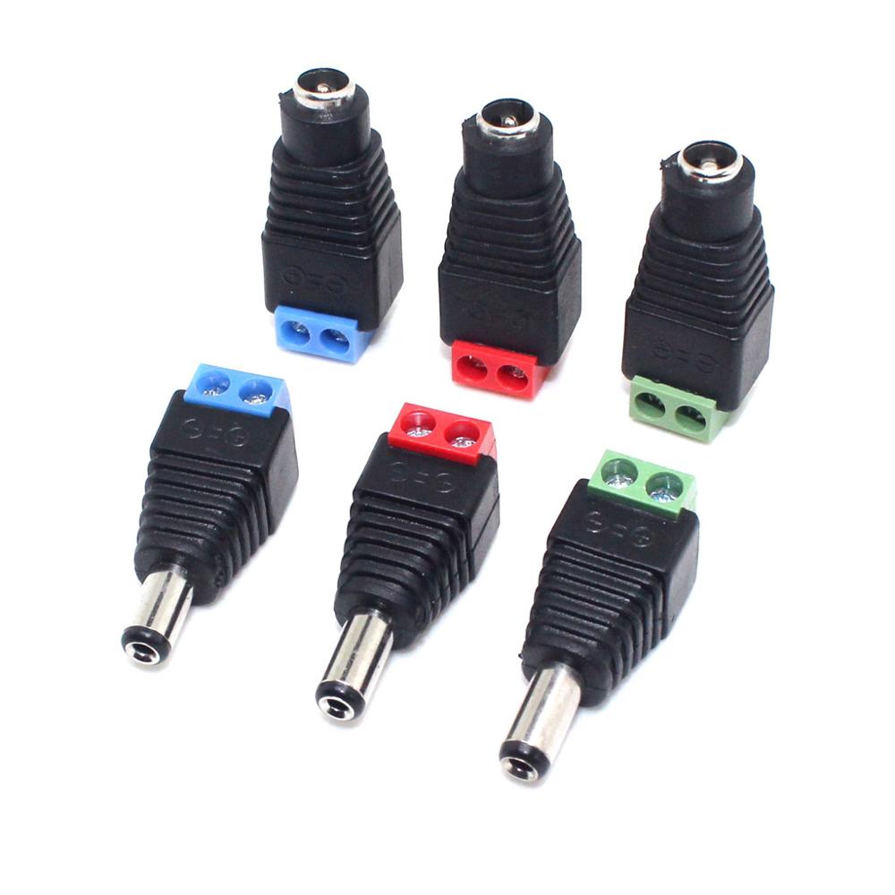 10 Connettori DC Alimentazione 5.5x2.1mm – Coppie Maschio/Femmina 12V 3A – Saldabili