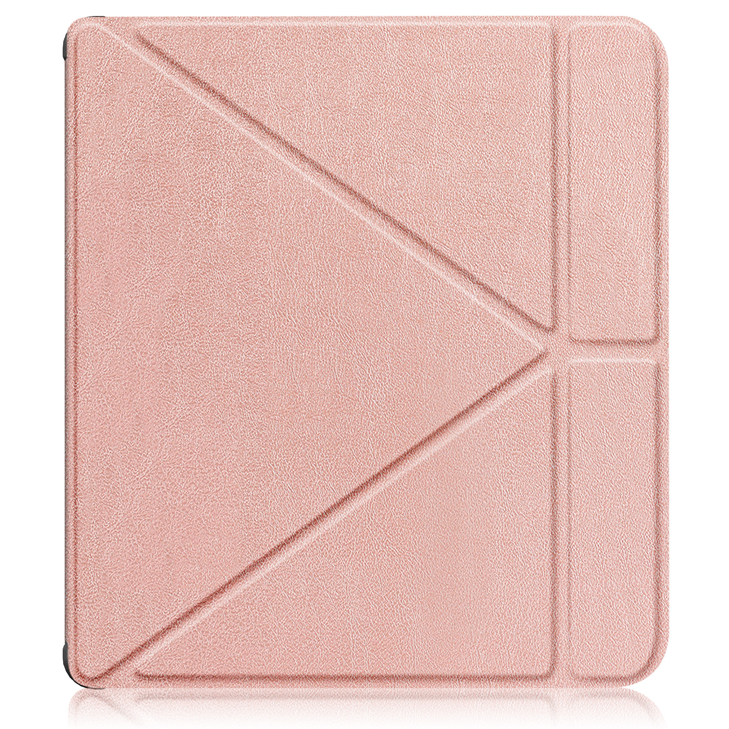 For Kobo Libra Colour 7 inch N428 Origami PU Leather Case Magnetic Wake Sleep Soft Stand Cover Ebook Sleepcover Color Funda: Champagne