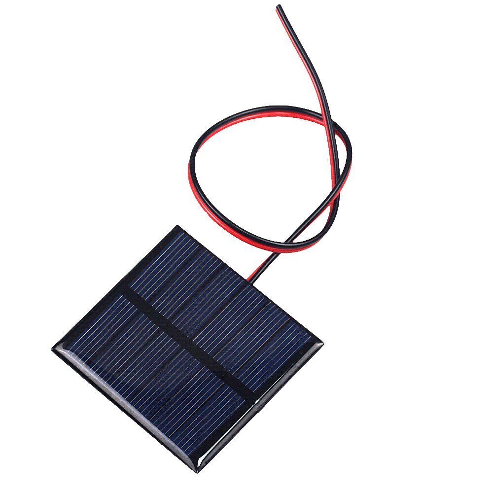 1PCS 3V 150mA 0.45W Solar Panel With 30CM Wire Mini Solar System DIY For Battery Cell Phone Charger