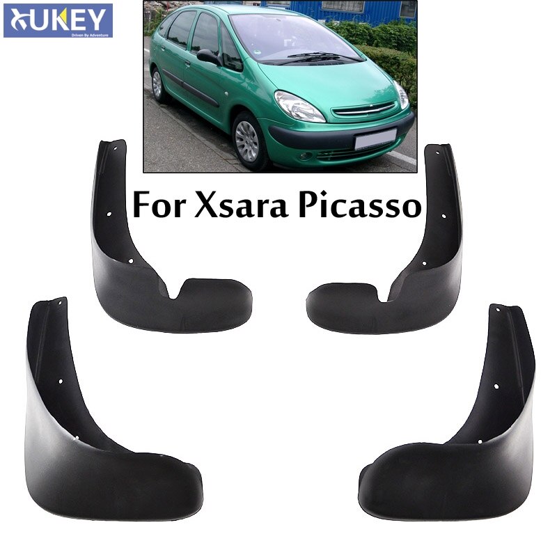 4 Pièces Bavettes Voiture Pour Toyota RAV4 2006-2012 - Garde-Boue Résistants Avant Arrière Anti-Éclaboussures