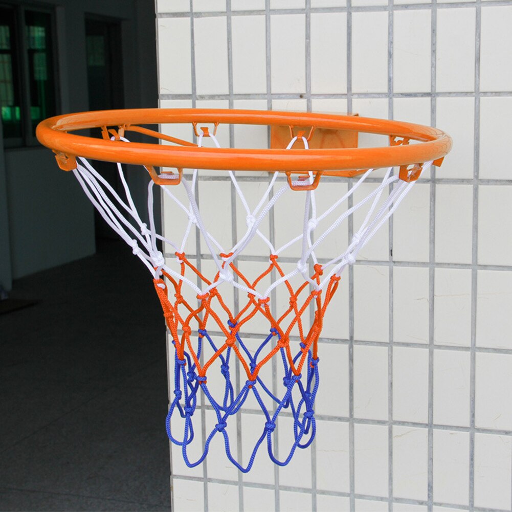 32cm Hanging Basketball Wall Mounted Goal Hoop Rim Net Iron Sports Netting Indoor Outdoor Children Basketball Rim