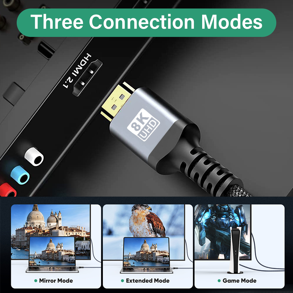 8K HDMI 2.1 Kabel Ultra Hoge Snelheid 48Gbps Dynamische HDR 8K/60Hz 4K/120Hz UHD Ultra high definition videokabel 1M 7M