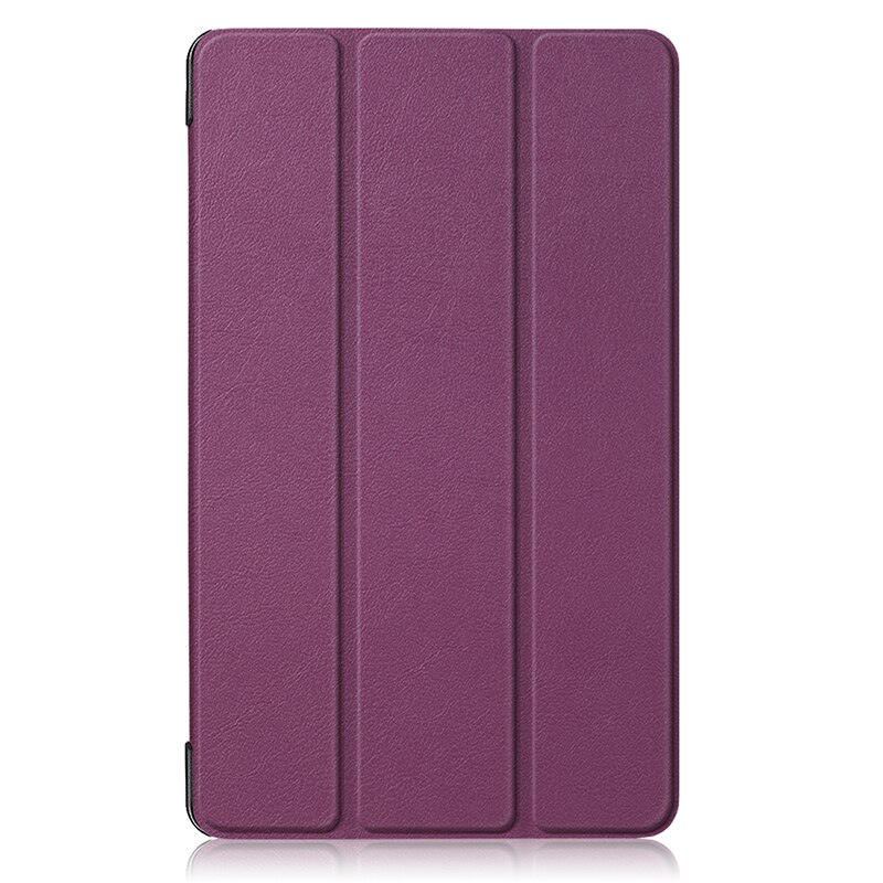 Til samsung galaxy tab  a 8.0 etui cover tablet sm -t290 sm-t295 sm-t297 ultra slim flip stativ magnetisk etui funda: Cy -t290. lilla