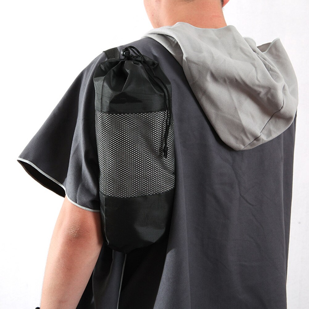 Beach Home Hooded Cloak Unisex Changing Bath Towel Microfiber Swimmers Sports Adults Poncho Bathrobe Quick-dry Outdoor