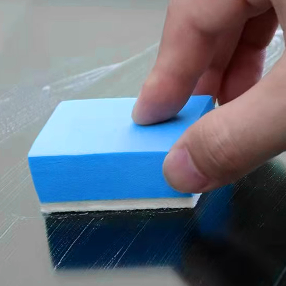 Esponja de limpieza de película de aceite para parabrisas de vidrio de coche, esponjas de pulido, cepillo de fieltro de lana, herramientas de eliminación de aceite