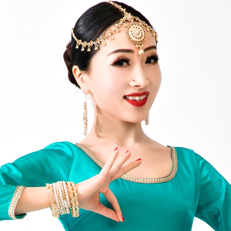 Intia pakistan tyttö tanssi lisävaruste nainen tanssiesitys kulmakarvat lisävaruste ampua päähineet lady headdress