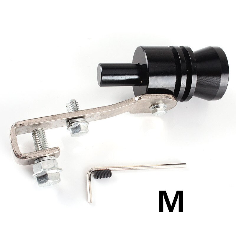 Universele Auto Turbo Fluitje Auto Inbouwen Turbo Fluitje Uitlaatpijp Geluid Turbo Staart: silver M