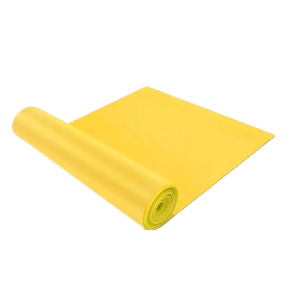 Elastic Yoga Pilates Stretch Resistance 1.5m Long Exercise Fitness Band Belt Exercise Sport Mats Fitness Resistance Bands#30: YE