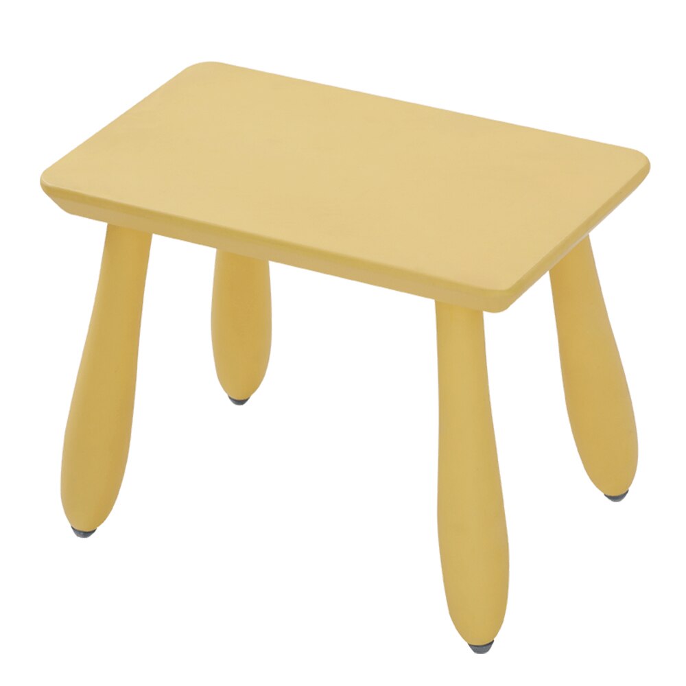 Nordisk träpall baby barn stegsits fyrkantig rund pall halkfri hem barn fotpall 260 * 260 * 230mm fotstöd bänk